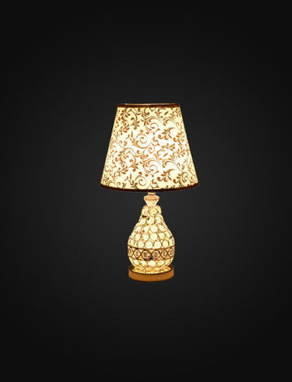 Cubist Wooden Table Lamp